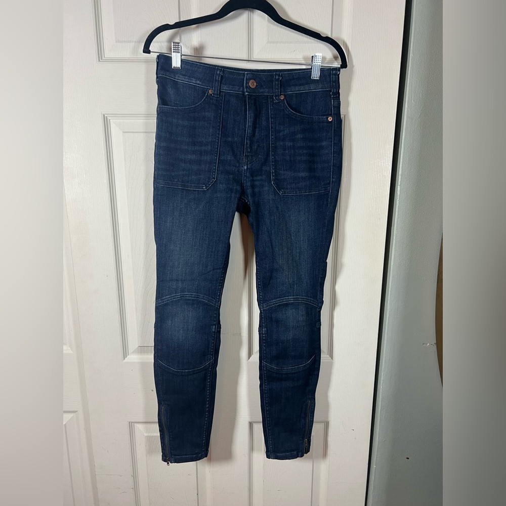 Anthropologie Pilcro and the Letterpress Indigo High Rise Denim Leggings